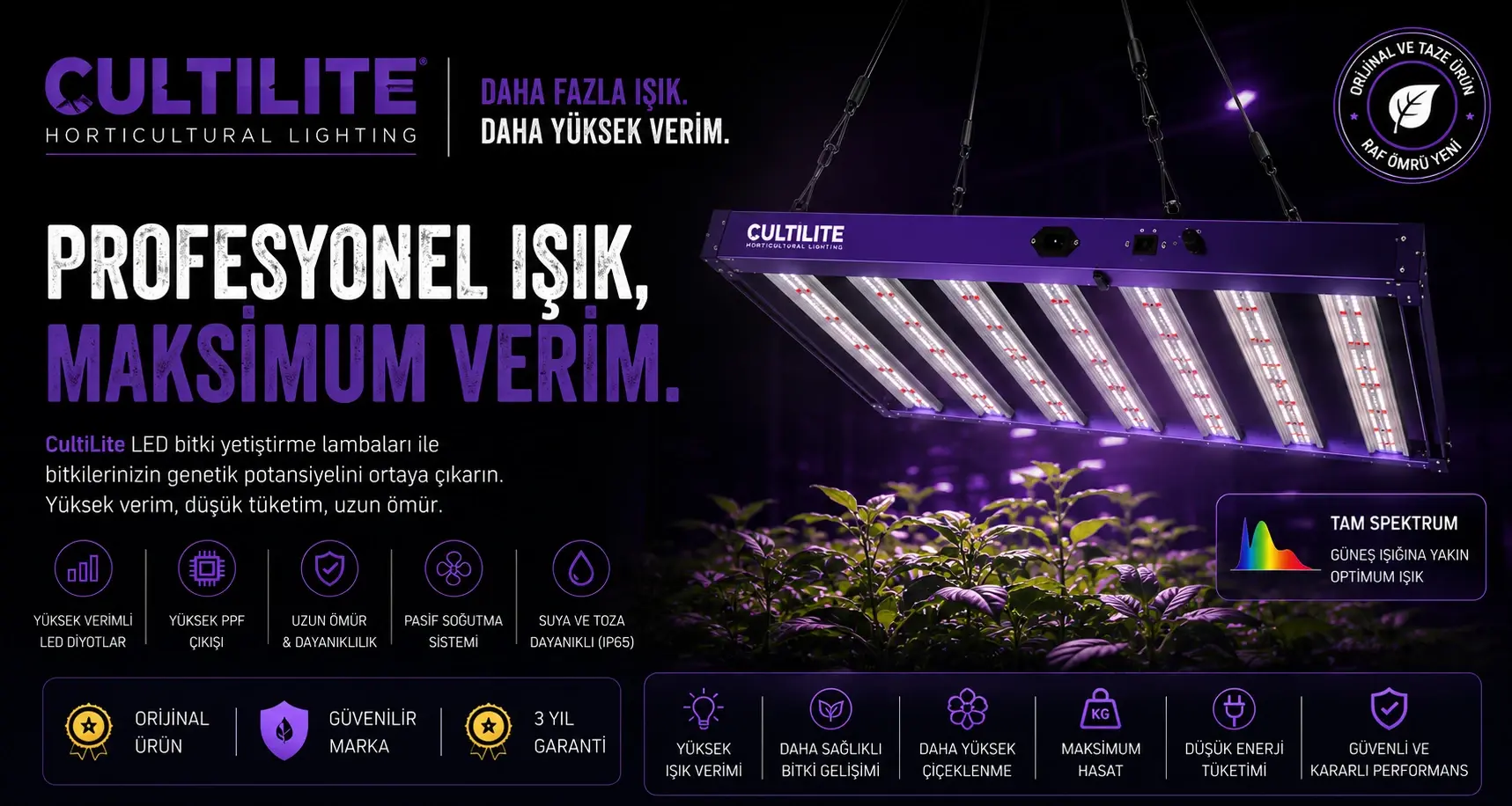 Cultilite Bitki Yetiştirme Aydınlatmaları