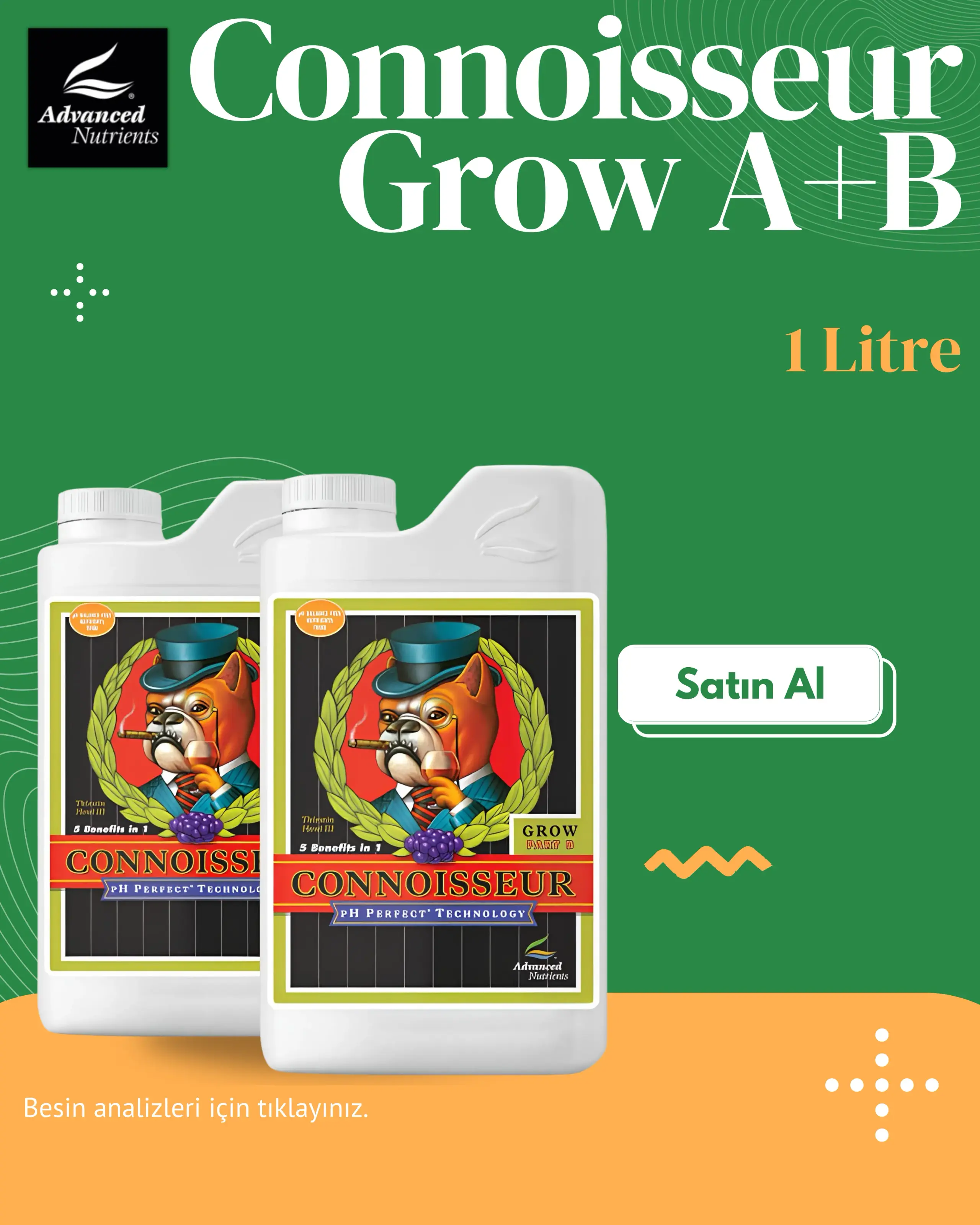 pH Perfect Connoisseur Grow AB 2X 1 Litre