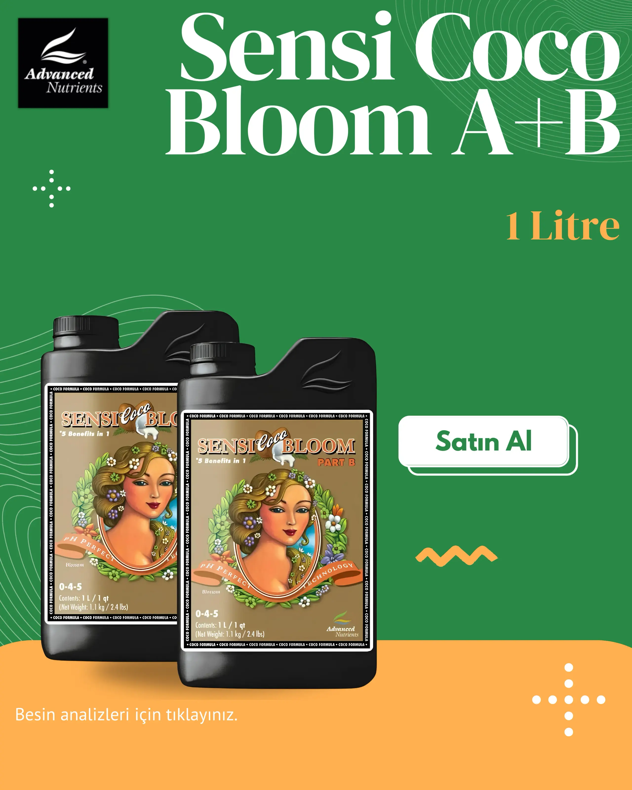 pH Perfect Sensi Coco Bloom AB 2X 1 Litre