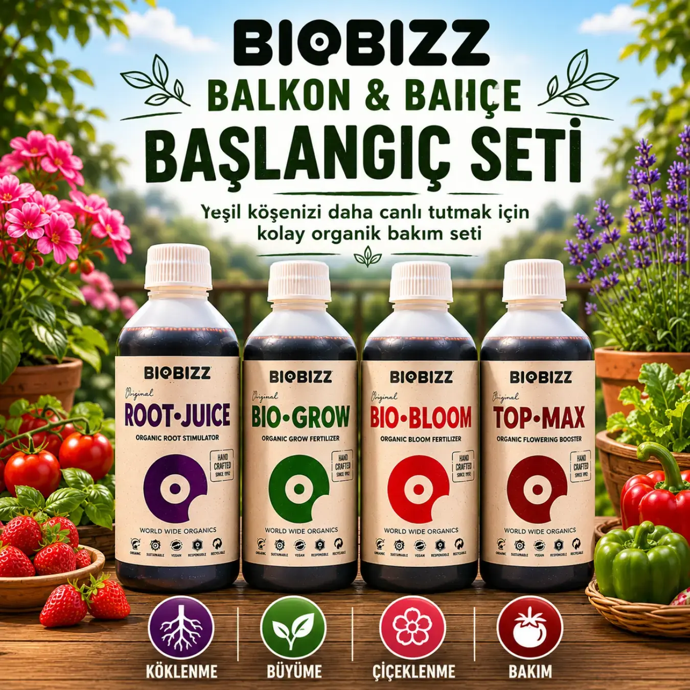 Biobizz Balkon ve Bahçe Başlangıç Seti
