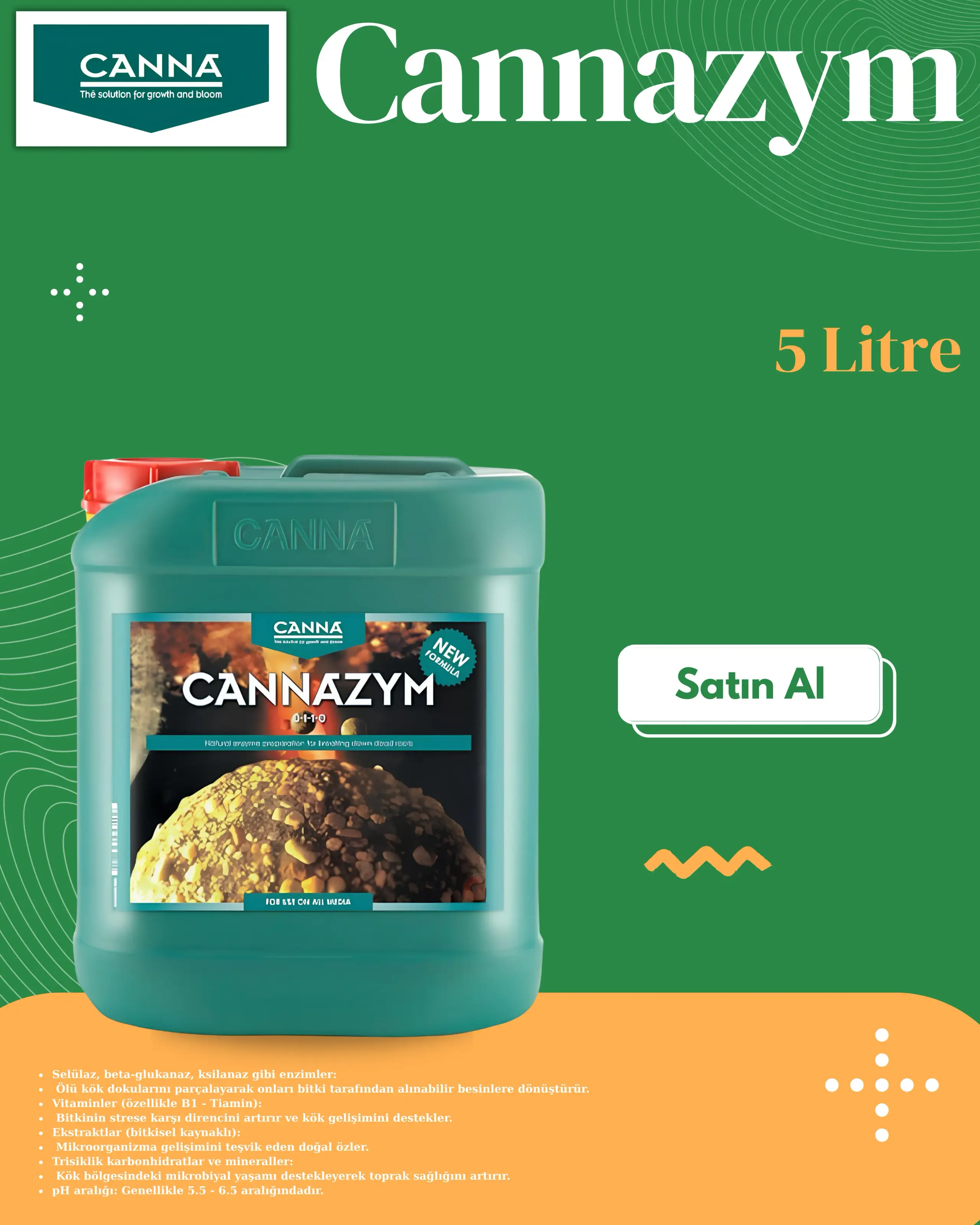 Cannazym Enzymes (Enzimler) 5 Litre
