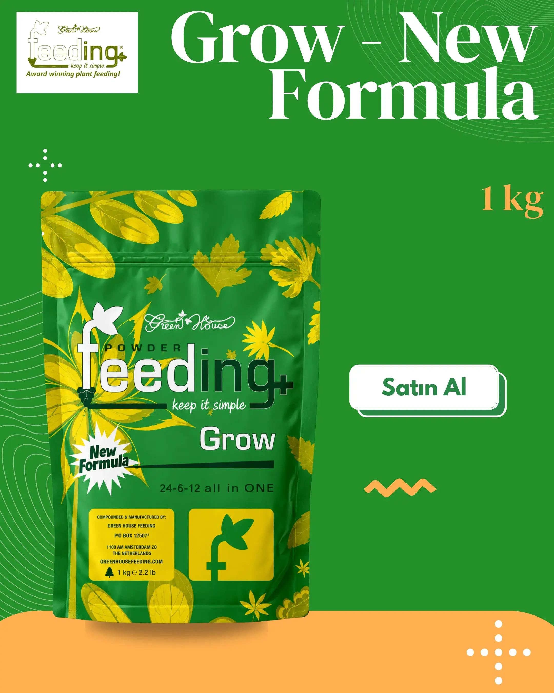 Feeding Grow 1 kg - New Formula