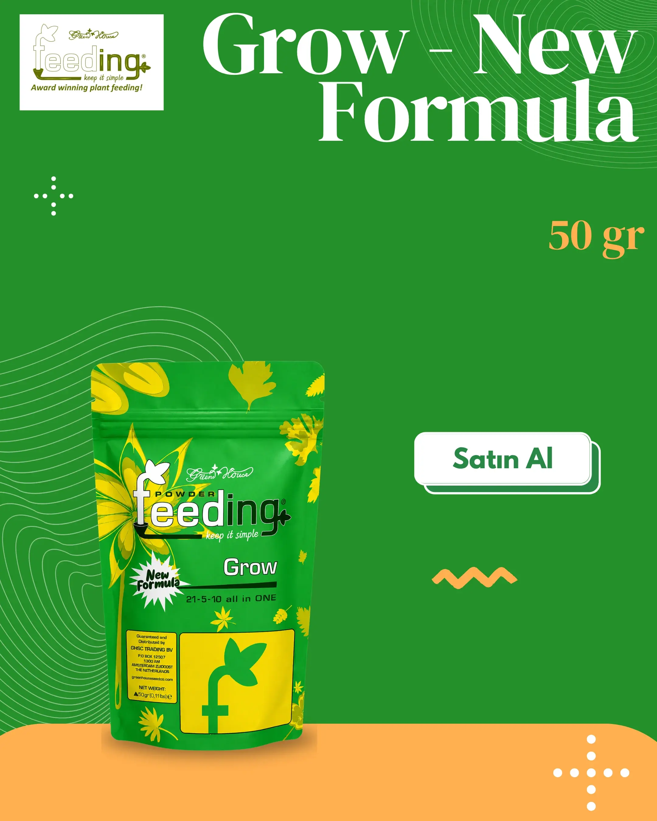 Feeding Grow 50 g - New Formula