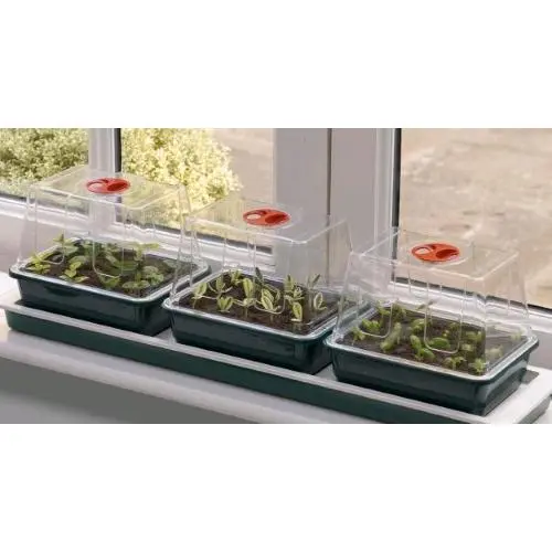 Garland Havalandırmalı Mini Sera GrowBox - Küçük 17x10x11 cm - 3'lü Set