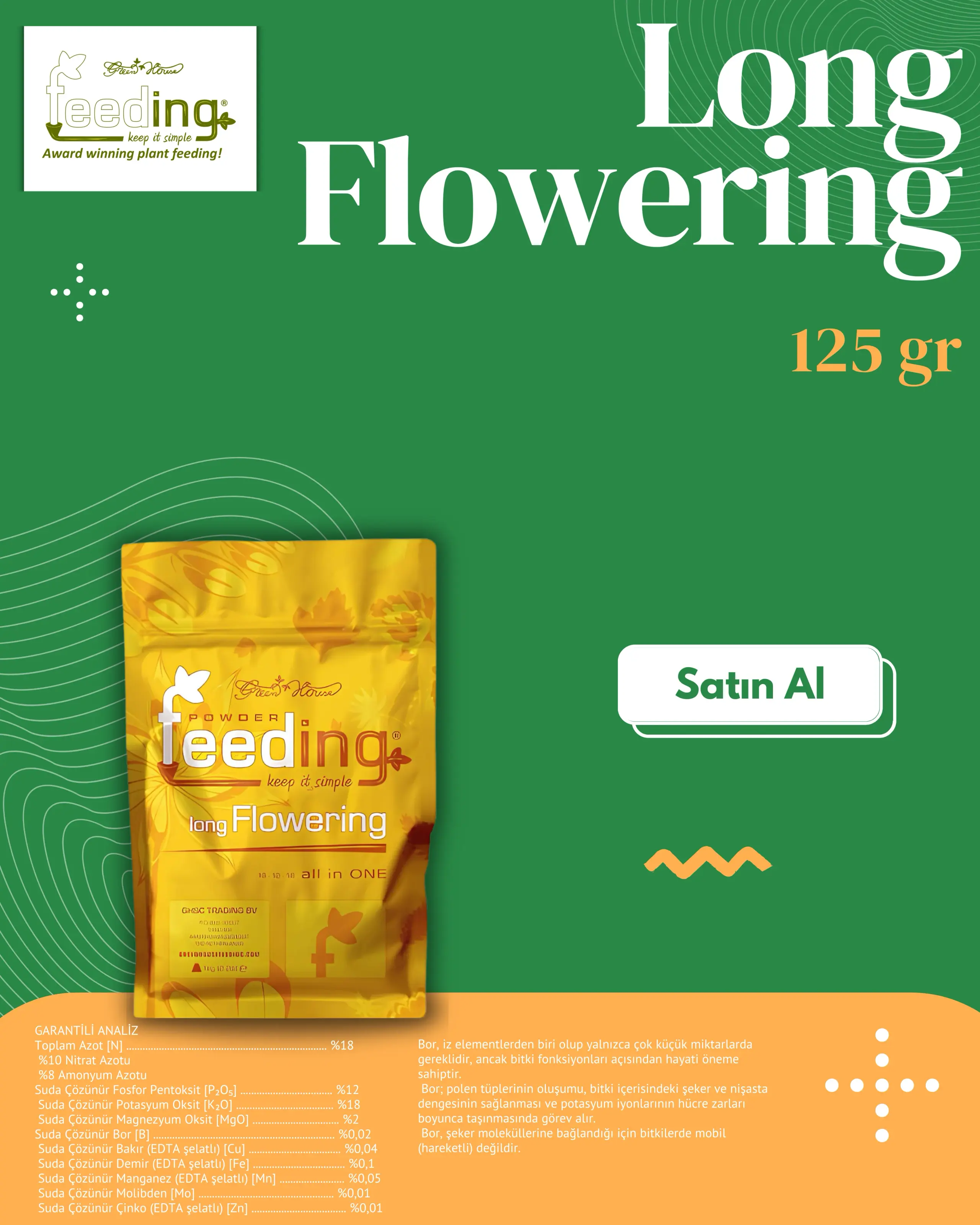 Long Flowering 125 g