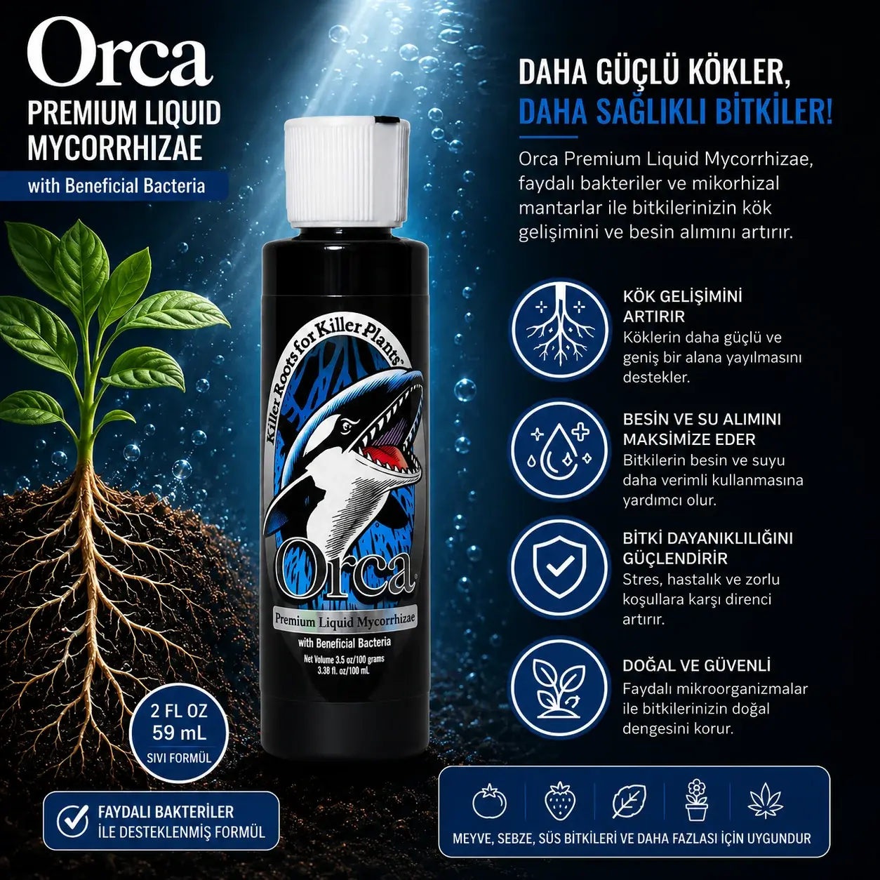Orca Sıvı Mikoriza - 100 ml