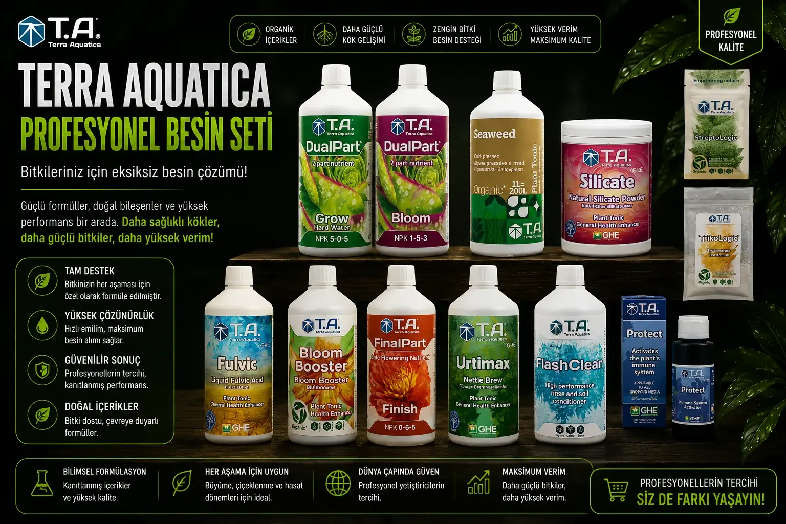 Terra Aquatica DualPart Soil Gübre Seti
